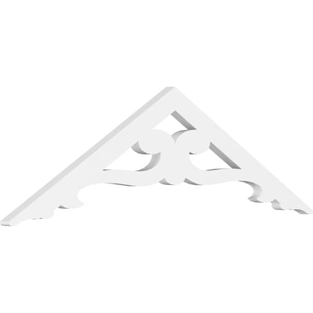 Pitch Brontes Architectural Grade PVC Gable Pediment, 36W X 10 1/2H X 1P (7/12)